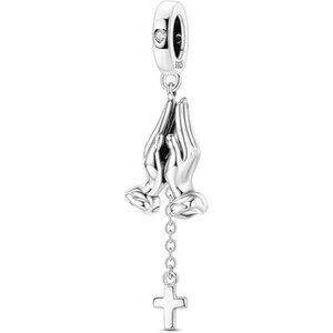 Praying Hands Pendant Cool 925 Sterling Silver Charms Hypoallergenic Beads